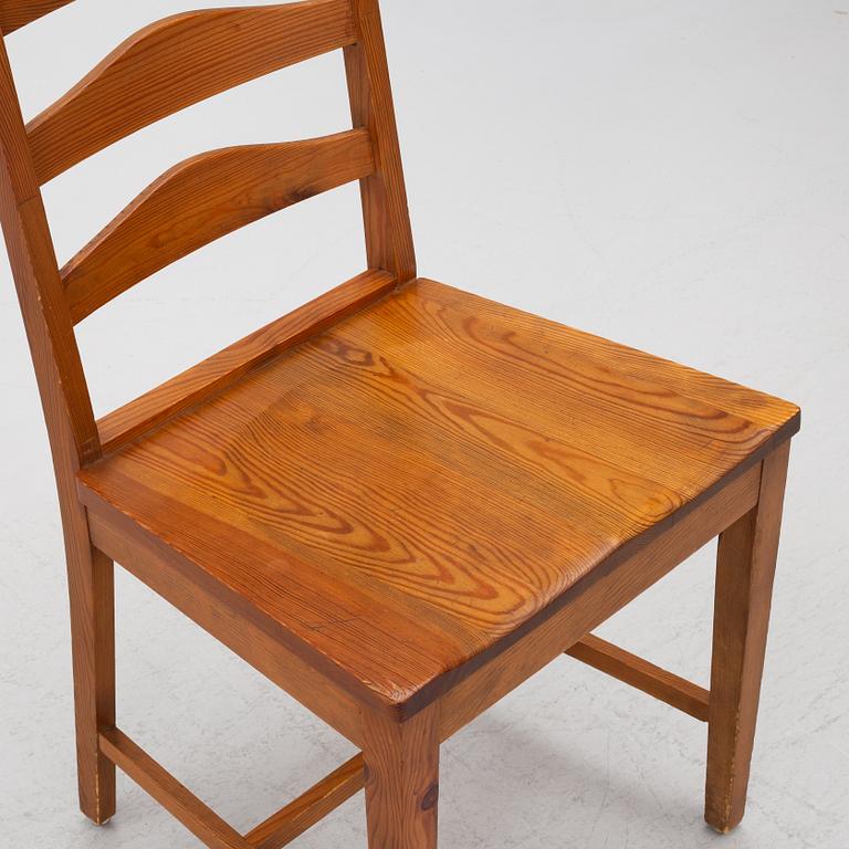 Stolar, 4 st, sportstugemöbler, 1900-talets mitt.