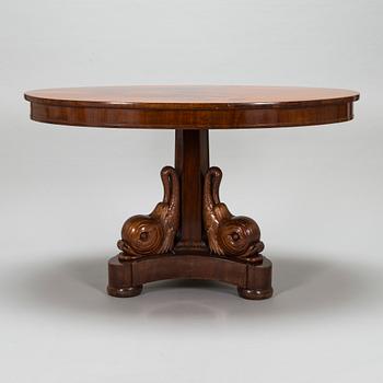 A Late Empire table, 1820s-1830s.