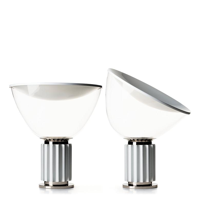 Achille Castiglioni, & Pier Giacomo Castiglioni, a pair of table lamps, "Taccia", for Flos, Italy post 1962.