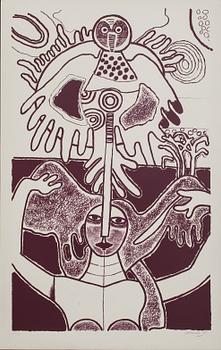 BEVERLOO CORNEILLE, färgserigrafi, signerad, numrerad XXI/L och daterad- 85.