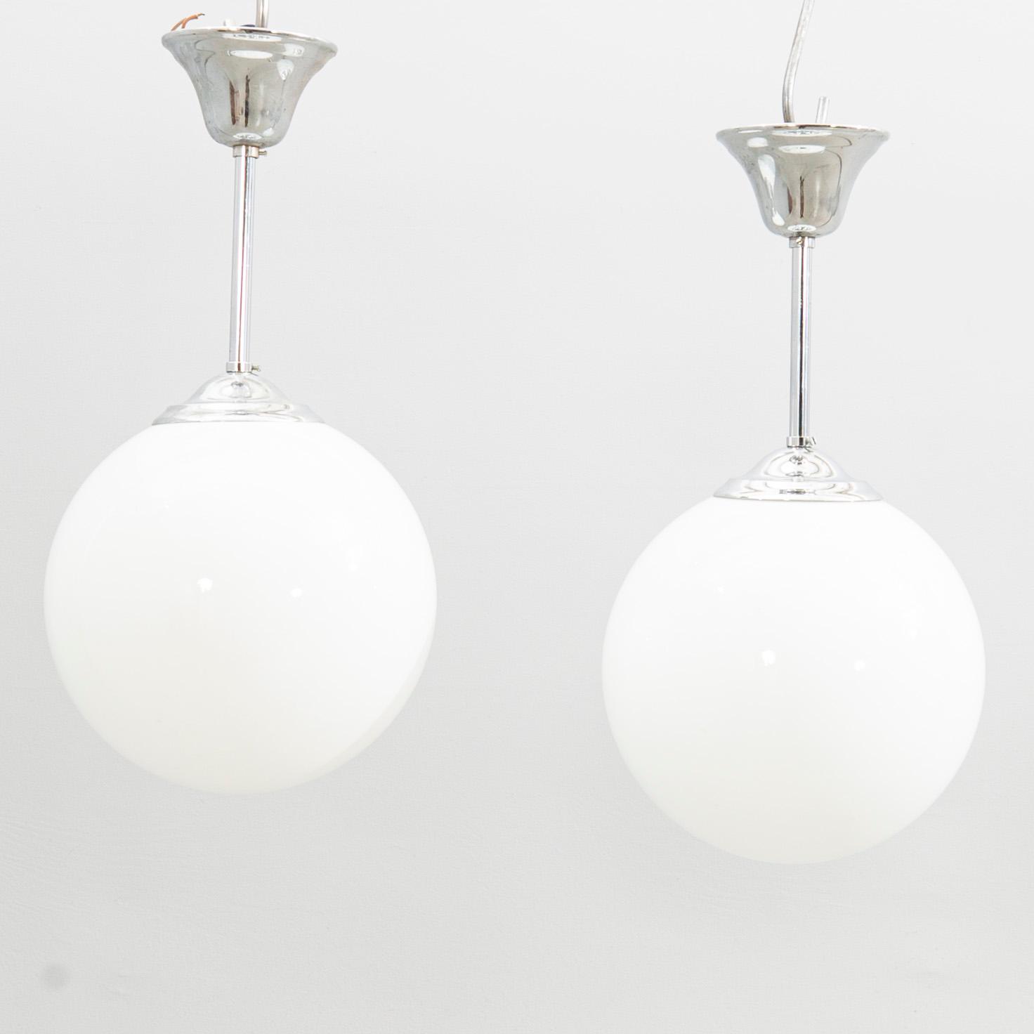 Ceiling lamps a pair 20th century.