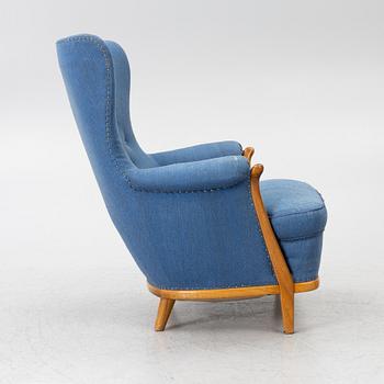 Gustav Allert, armchair, Svensk Hemslöjd, 1940s.