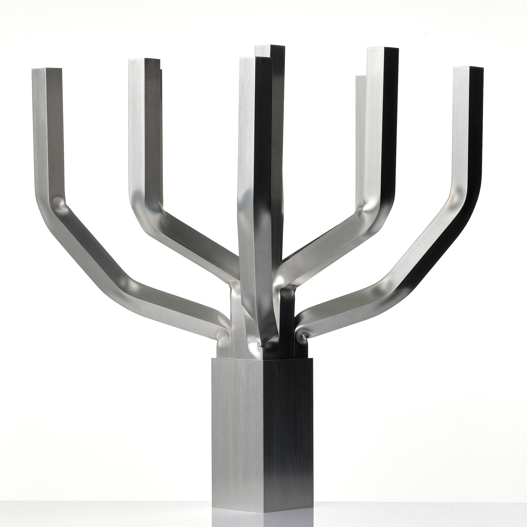 David Taylor, a unique "Aluminium Candelabra 9", Studio Mellösaverken, Sweden, 2022.