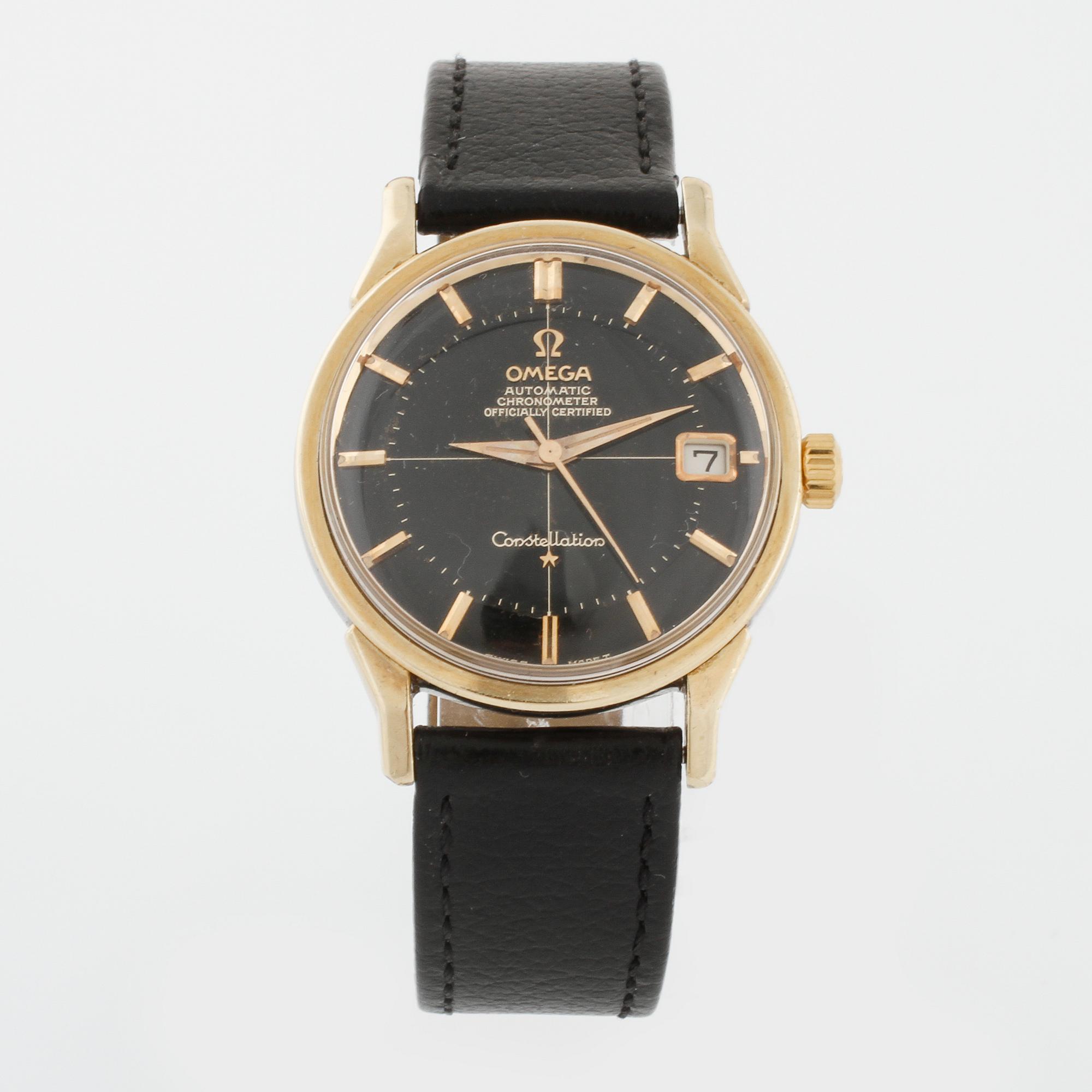 OMEGA, Constellation, Chronometer, "Pie-Pan", wristwatch, 34 mm.