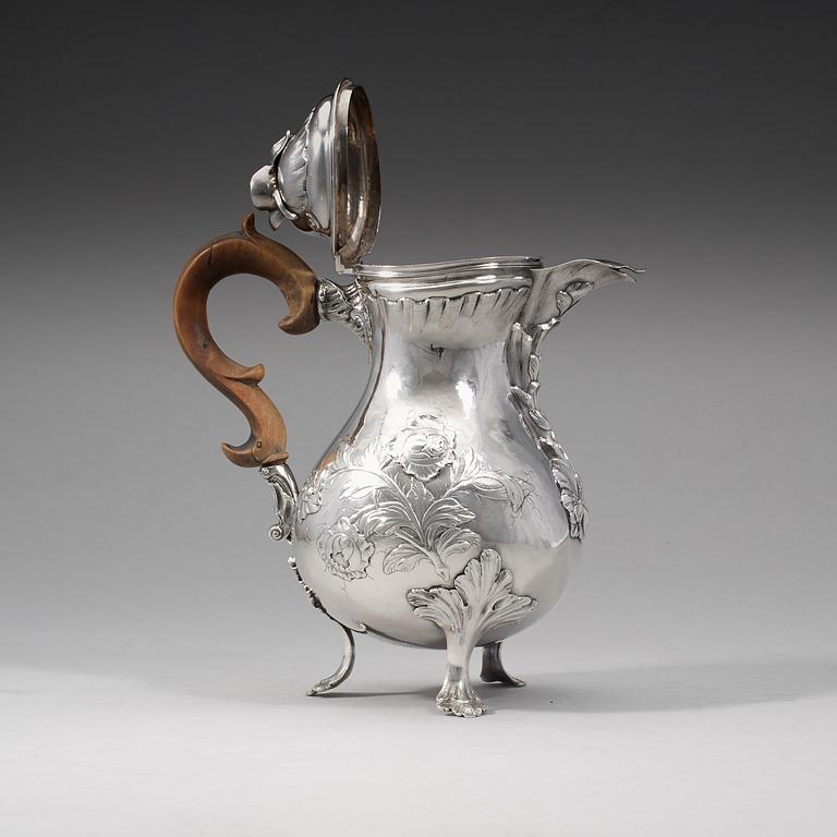 Zacharias Ekfelt, Arboga 1771. Kaffekanna, rokoko.