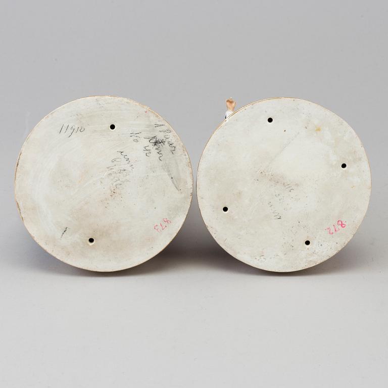 Two porcelain figure groups, presumably Royal Copenhagen, end of 19th century.
