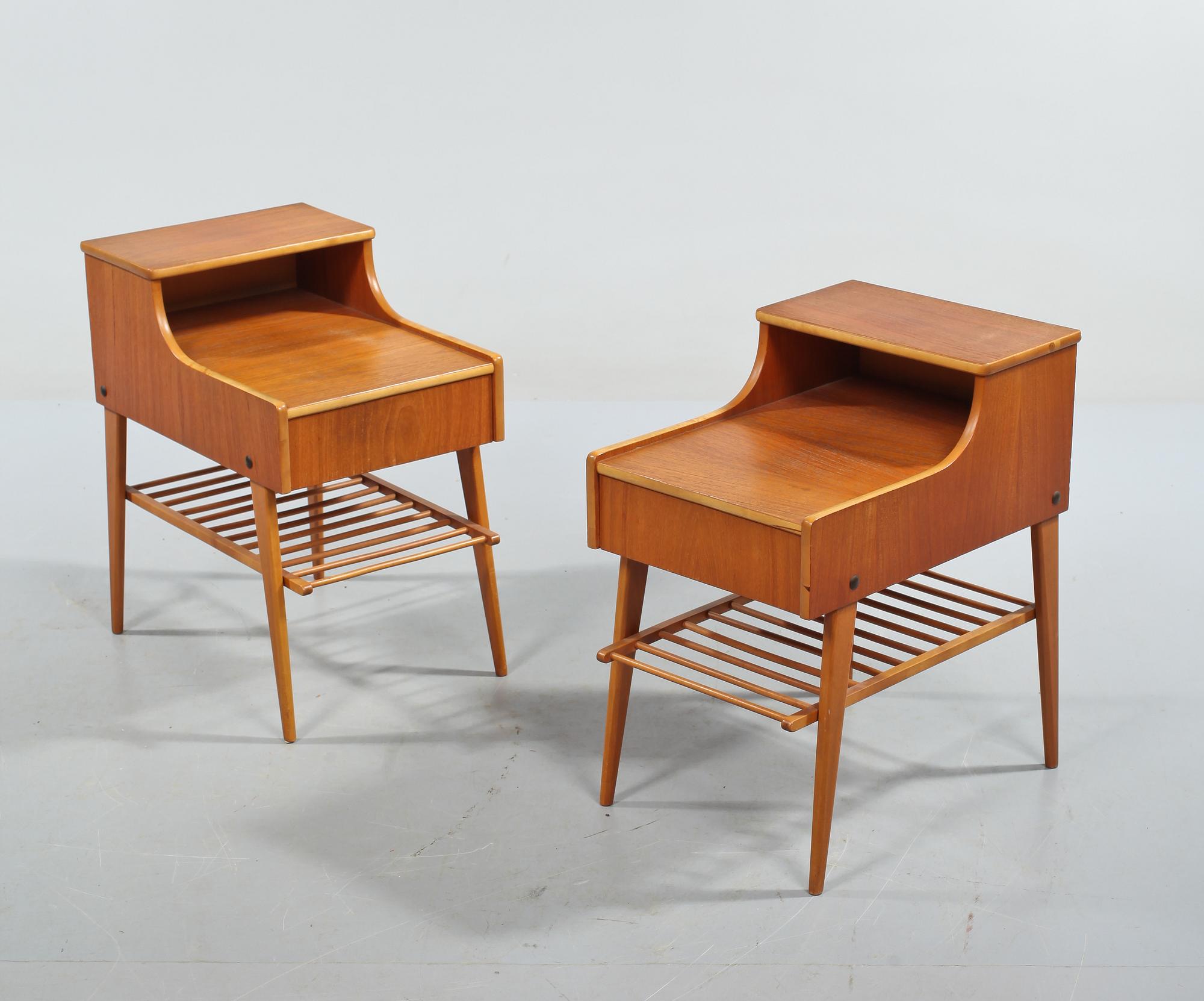 SÄNGBORD, ett par, 1950/1960-tal.