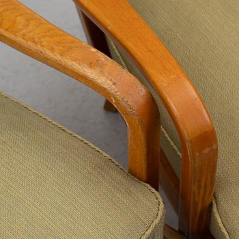 Otto Schulz, a pair of armchairs, Boet, Gothenburg, 1930's/40's.