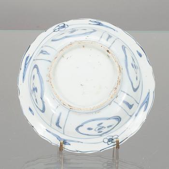 SKÅL, kraakporslin, Kina, Wanli, 1562-1620.