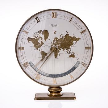 BORDSKLOCKA, "World Time" Kienzle Uhrenfabrik, Tyskland.