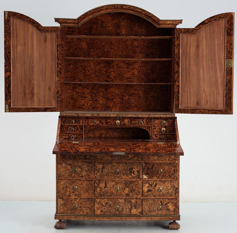 A North European late Baroque 18th century writing cabinet.