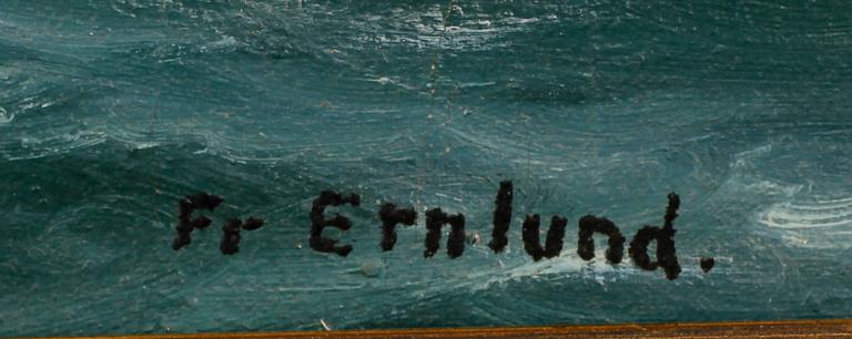 FREDRIK ERNLUND, olja på duk, signerad.