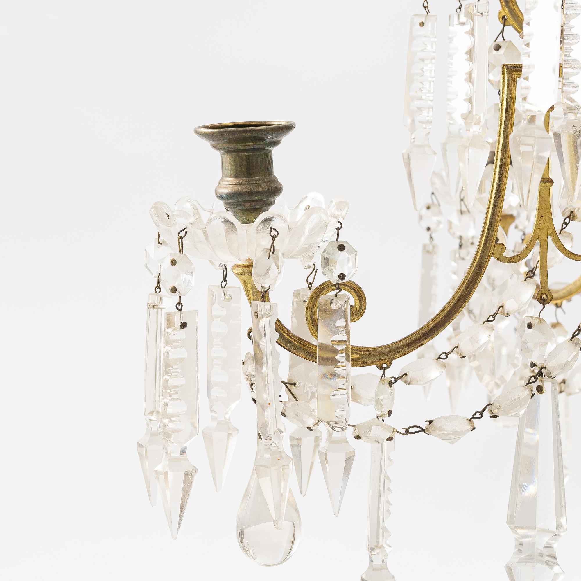 Chandelier, Oscar II period, late 19th century.