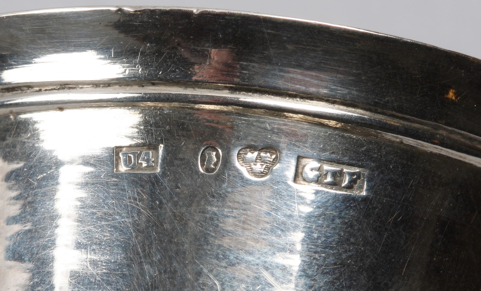 PARTI SILVER, 4 delar. Bla Stockholm 1850.