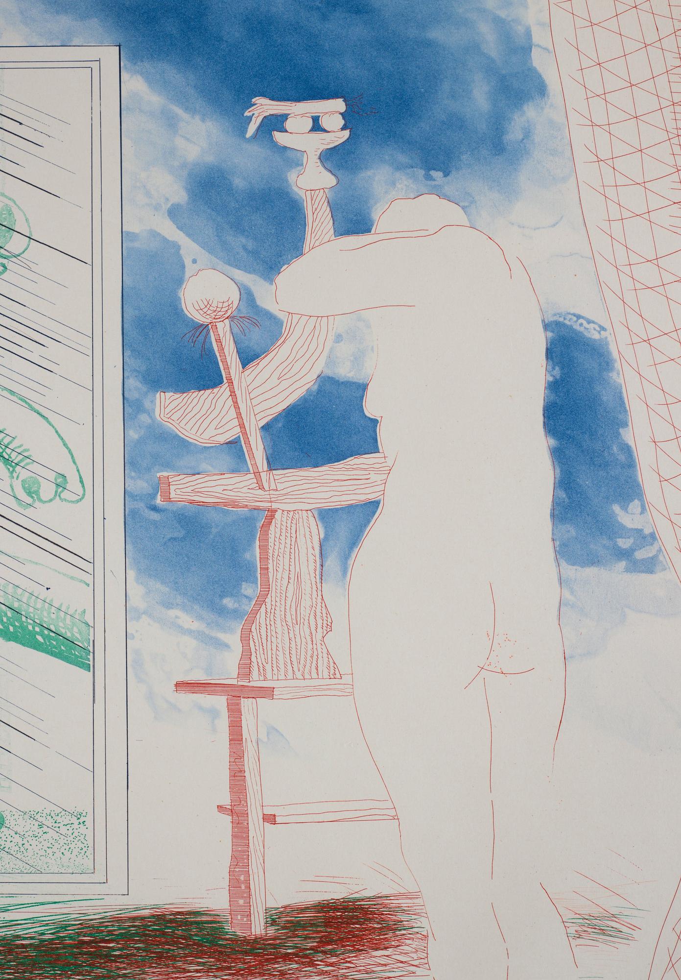 David Hockney, "A Picture of Ourselves" from: "The Blue Guitar".