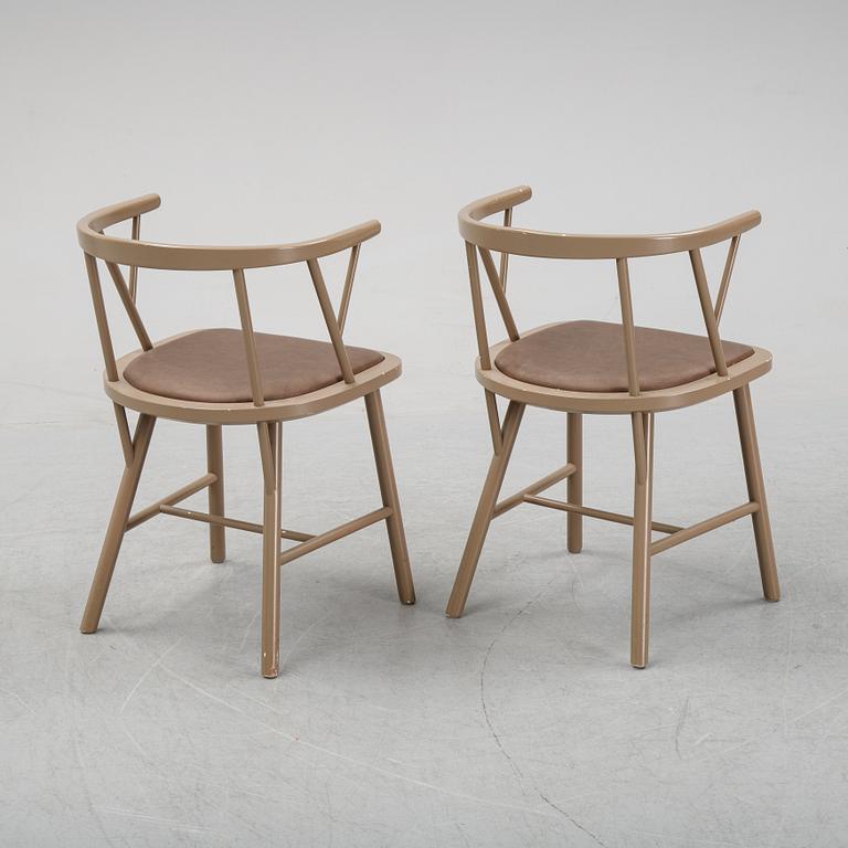 Björn Dahlström karmstolar, ett par, "Yes 097", NC Nordic Care, modell designad 2006.