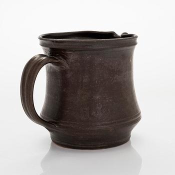 Kyllikki Salmenhaara, a stoneware jug signed KS.