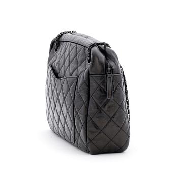 CHANEL, a quilted black leather shoulder bag, "Camera bag 2.55".