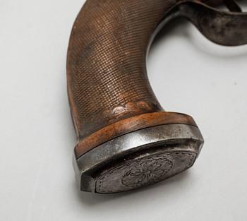 A pair of percussion guns, around the mid 19th century.