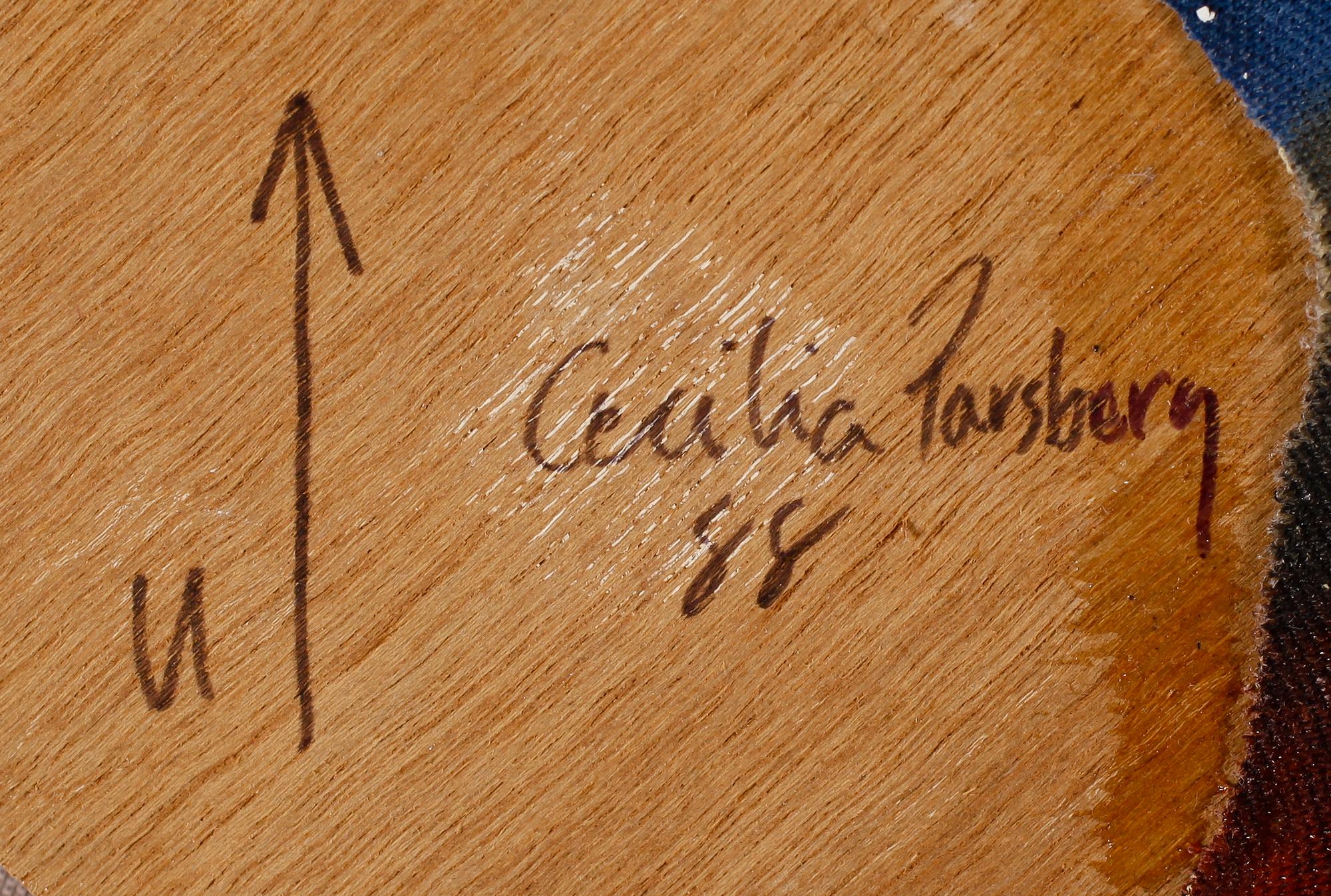 CECILIA PARSBERG, olja på duk, brickmärkt CP 88.