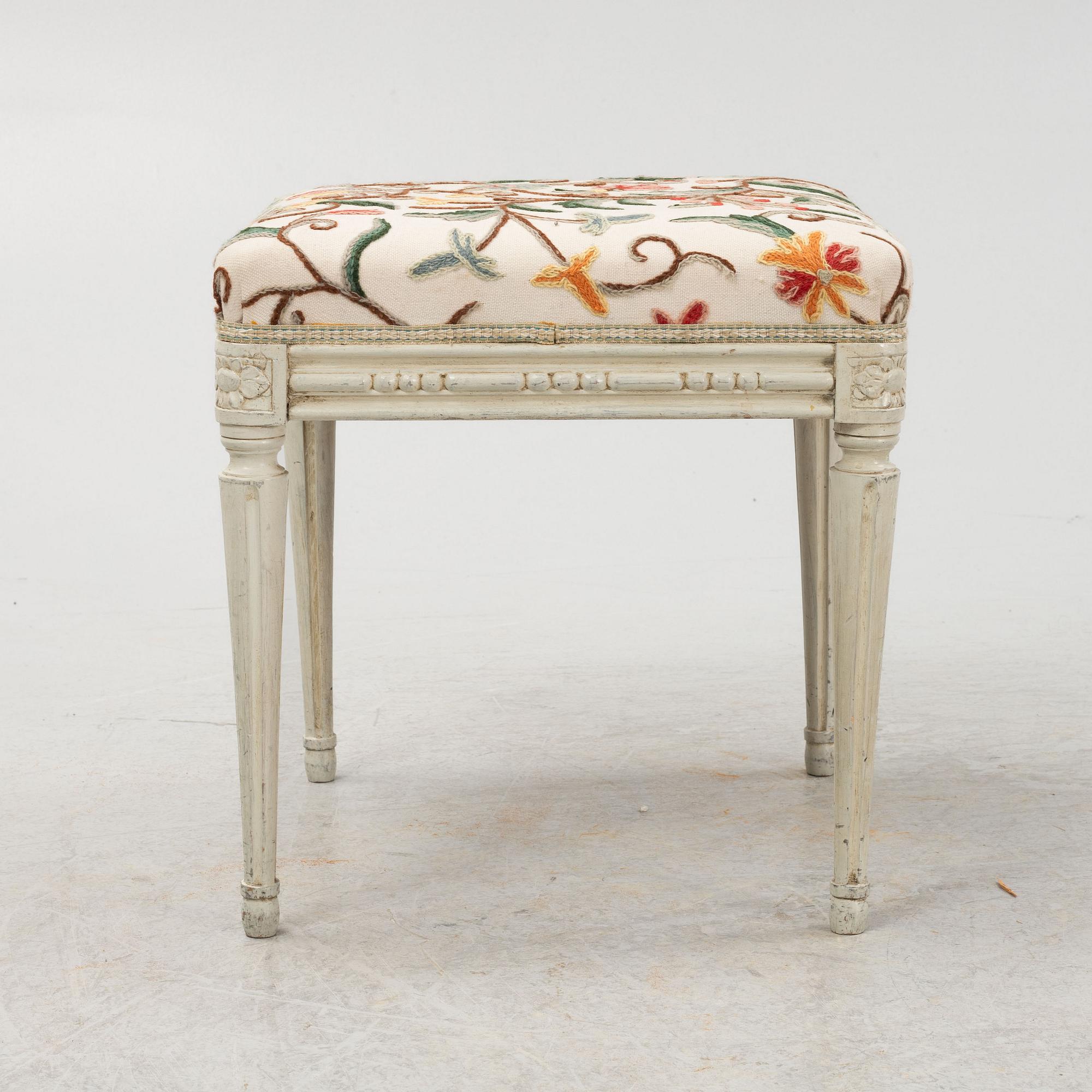 A Swedish Gustavian Footstool, circa 1800.