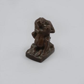 OTTO STRANDMAN, skulptur, brons, signerad och daterad 1905.