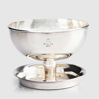 26. Birger Haglund, a sterling silver footed bowl. Stockholm 1969.