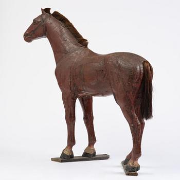 A presumably Russian model of a horse, 19th century.