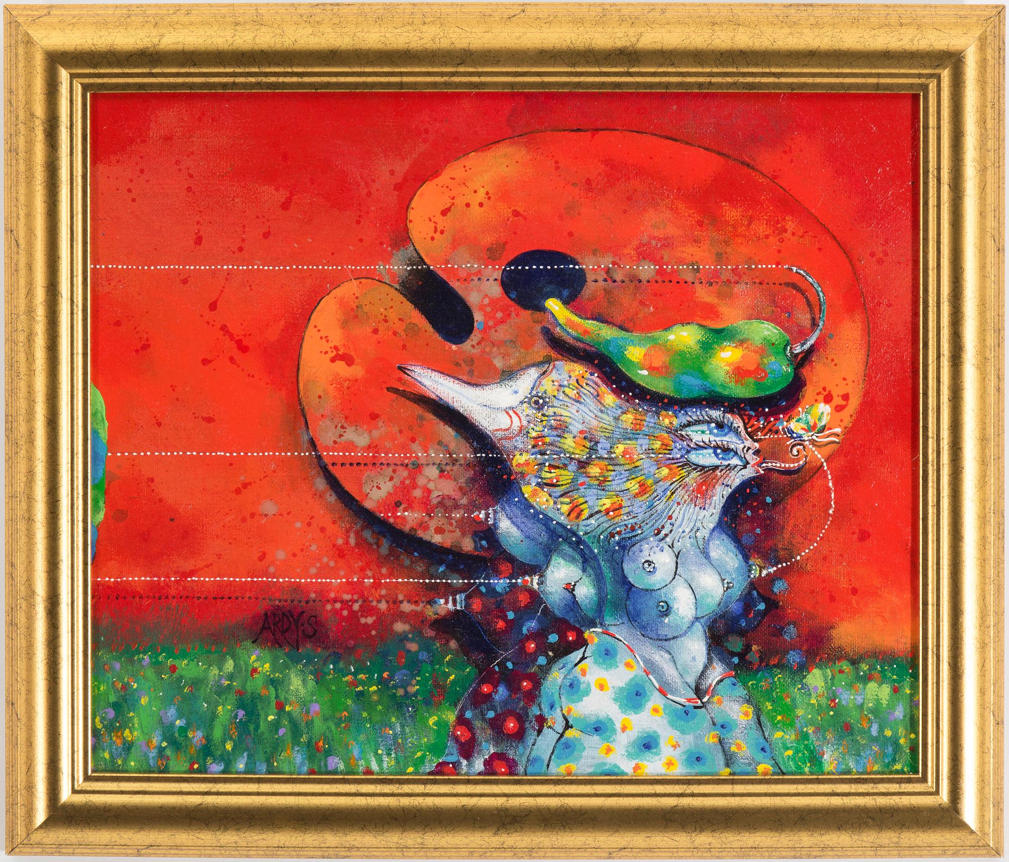 ARDY STRÜWER, olja på duk, signerad.