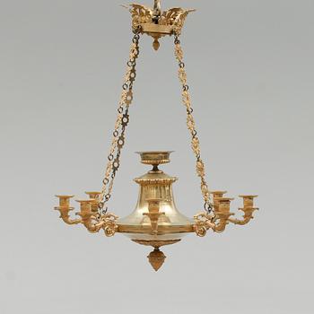 TAKAMPEL, senempire, 1800-talets mitt. Höjd 71 cm.