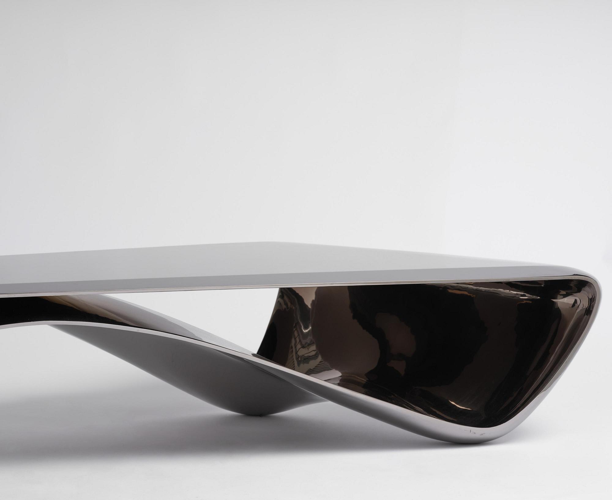 Johan Jonsson, a "Luscious Two" (Black Edition) coffee table/sculpture, ed. 6 + 2 AP, executed 2013-2014.