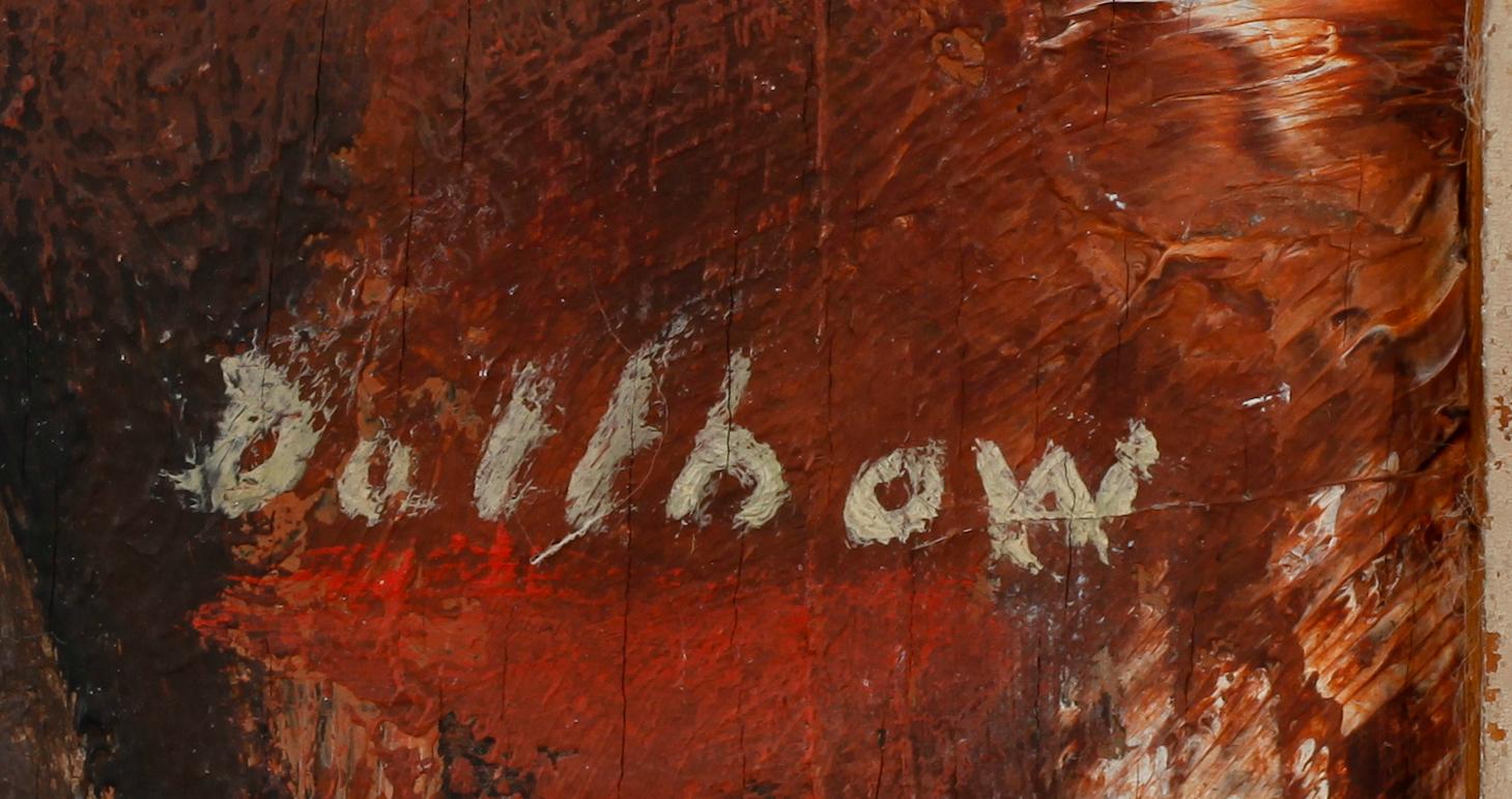 ERIC DETTHOW, olja på pannå, signerad.