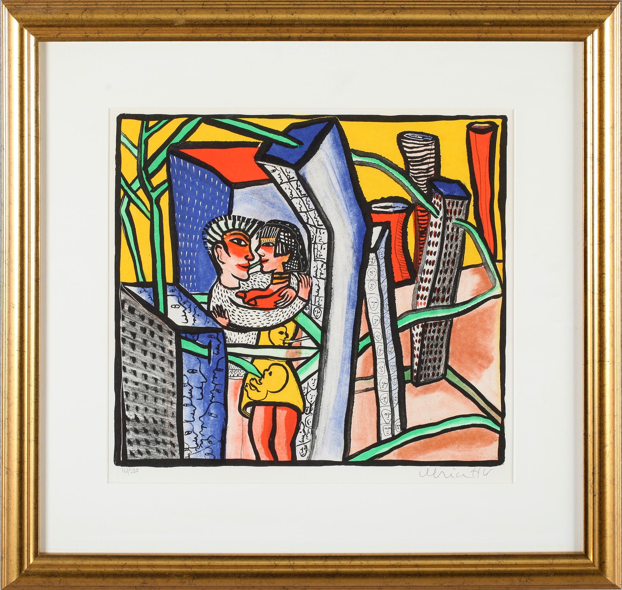 ULRICA HYDMAN-VALLIEN, färglitografi, signerad och numrerad 16/380.