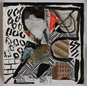 MADELEINE PYK, collage, signerad.