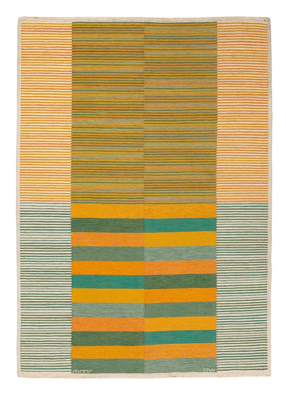 Mai Wellner, MATTO, "Sina", rölakan, ca 241,5 x 170,5 cm, signerad AB MMF MW (AB Märta Måås-Fjetterström, Mai Wellner).