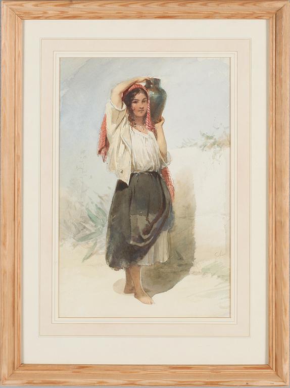 EGRON LUNDGREN, akvarell, monogramsignerad.