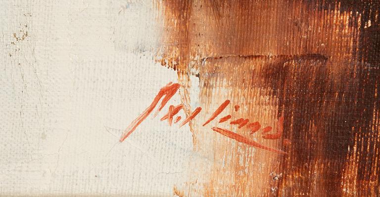 Axel Lind, oil on canvas, signed Axel Lind.