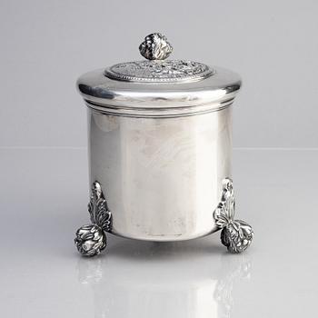 Christian Hammar, a silver baroque style tankard, Stockholm, Sweden, 1856.