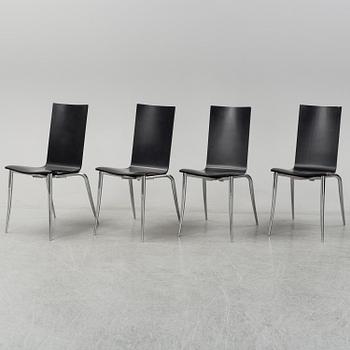 PHILIPPE STARCK, four 'Olly Tango' chairs, Driade Aleph, Italy