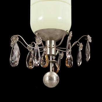 A art déco ceiling light.