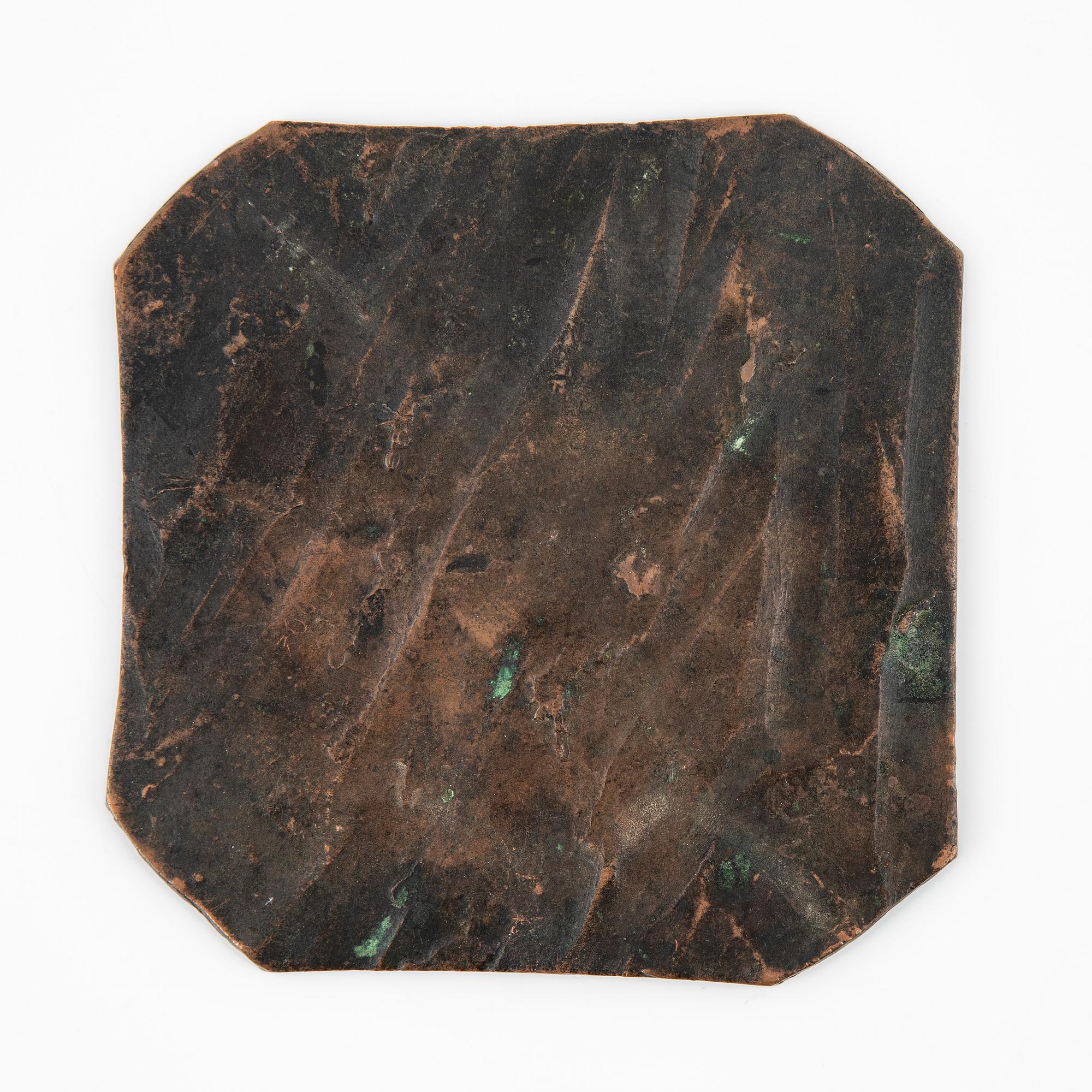 A Swedish plate coin, 1 daler SM, 1715.