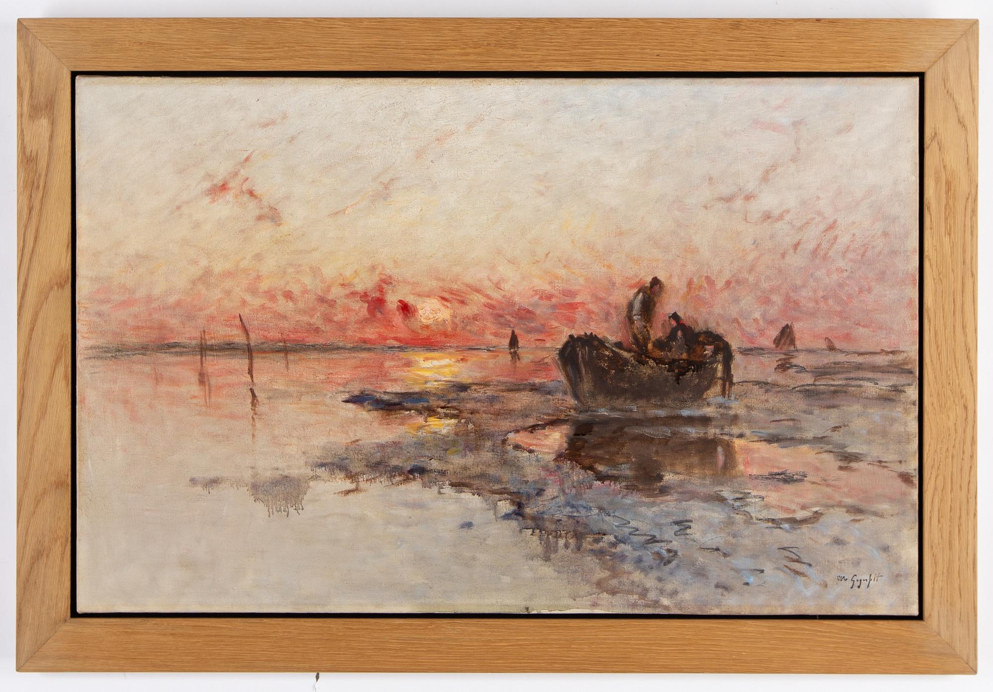 Wilhelm von Gegerfelt, oil on canvas, stamped signature.