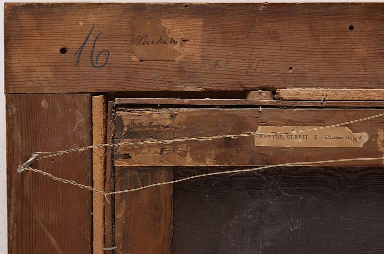 GERRIT BERCKHEYDE, tillskriven, olja på duk.