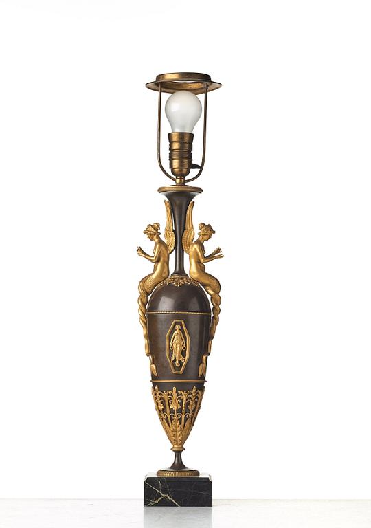 A French Empire early 19th century table lamp.