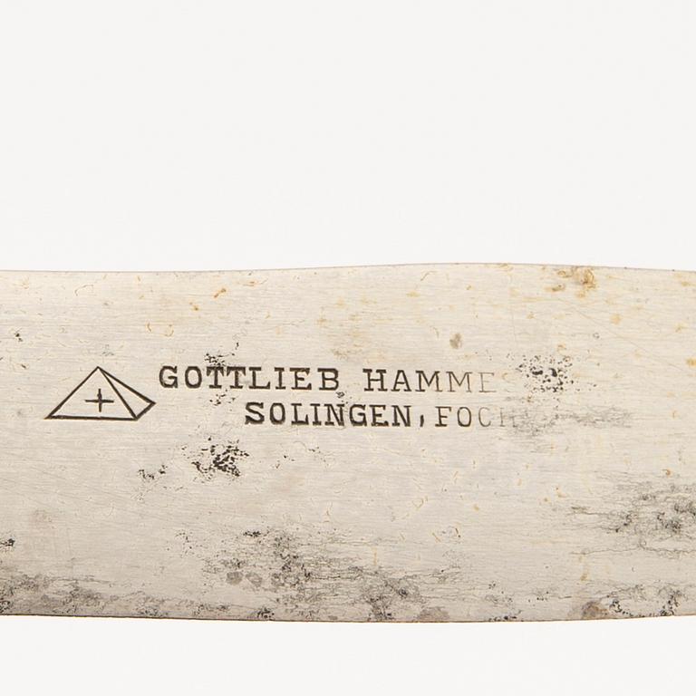 Cutlery 25 pcs late 19th century Solingen Gottlieb Hammesfahr Germany.