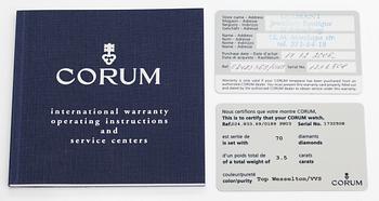 Corum, Facettes, wristwatch, 34 x 29 mm.