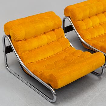 A pair of "Impala" lounge chairs by Gillis Lundgren for IKEA, design.