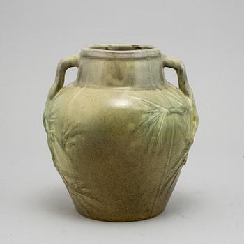 Albin Hamberg, a stoneware Art Nouveau urn, Höganäs, early 20th Century.