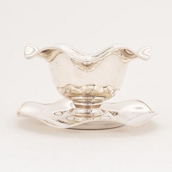 CG Hallberg, såsskål, silver, Stockholm 1935.