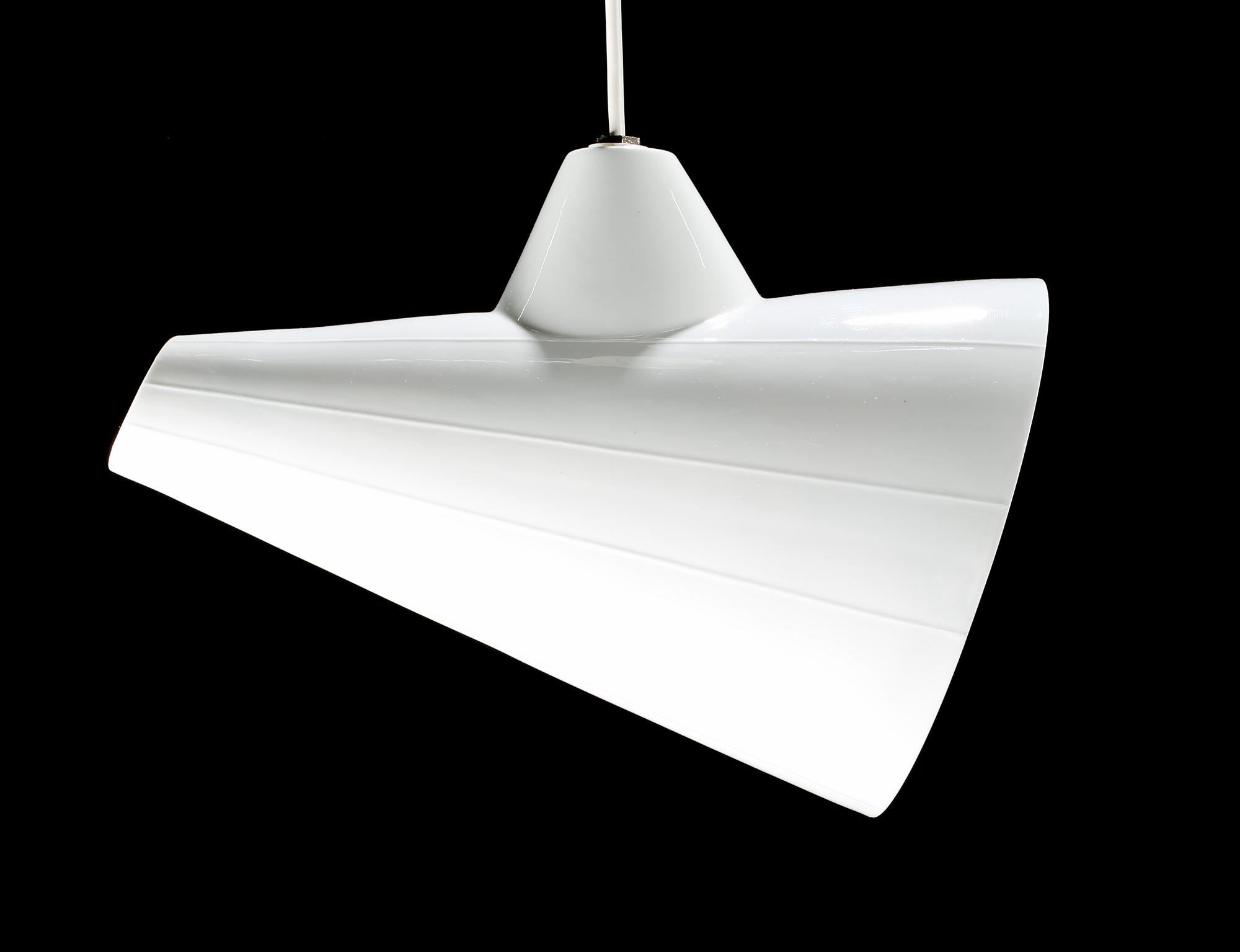 TAKLAMPA, Carl-Harry Stålhane, Rörstrand 1950-tal. Kupans höjd ca 18 cm.